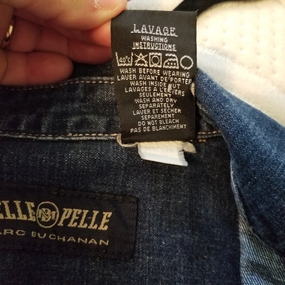 Vintage Marc Buchanan Pelle Pelle Jean Jacket, sz S - Picture 7 of 10